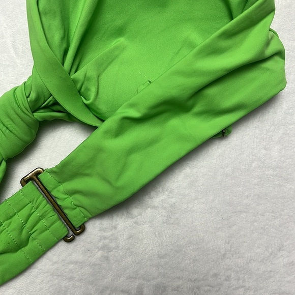 NWT Andie XXL‎ Green NPLM The Santorini Knot Tie Bikini Bathing Suit Top - Picture 13 of 13